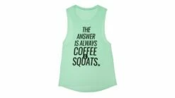 Compete Every Day Coffee & Squats Women's Muscle Tank