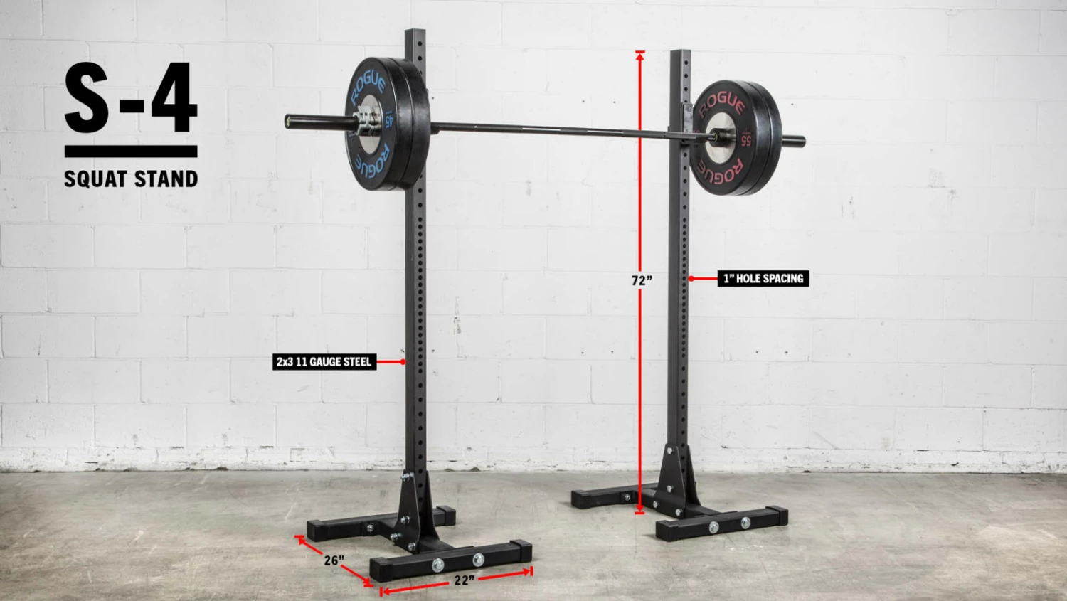 Rogue S-4 Squat Stand 2.0 Rogue S-4 Squat Stand 2.0 -Rogue Fitness Shop S4SQUAT H ajvka8