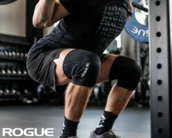 Rogue 3MM Knee Sleeve - Pair -Rogue Fitness Shop TEC0022 BLK WEB3 x4yxqx