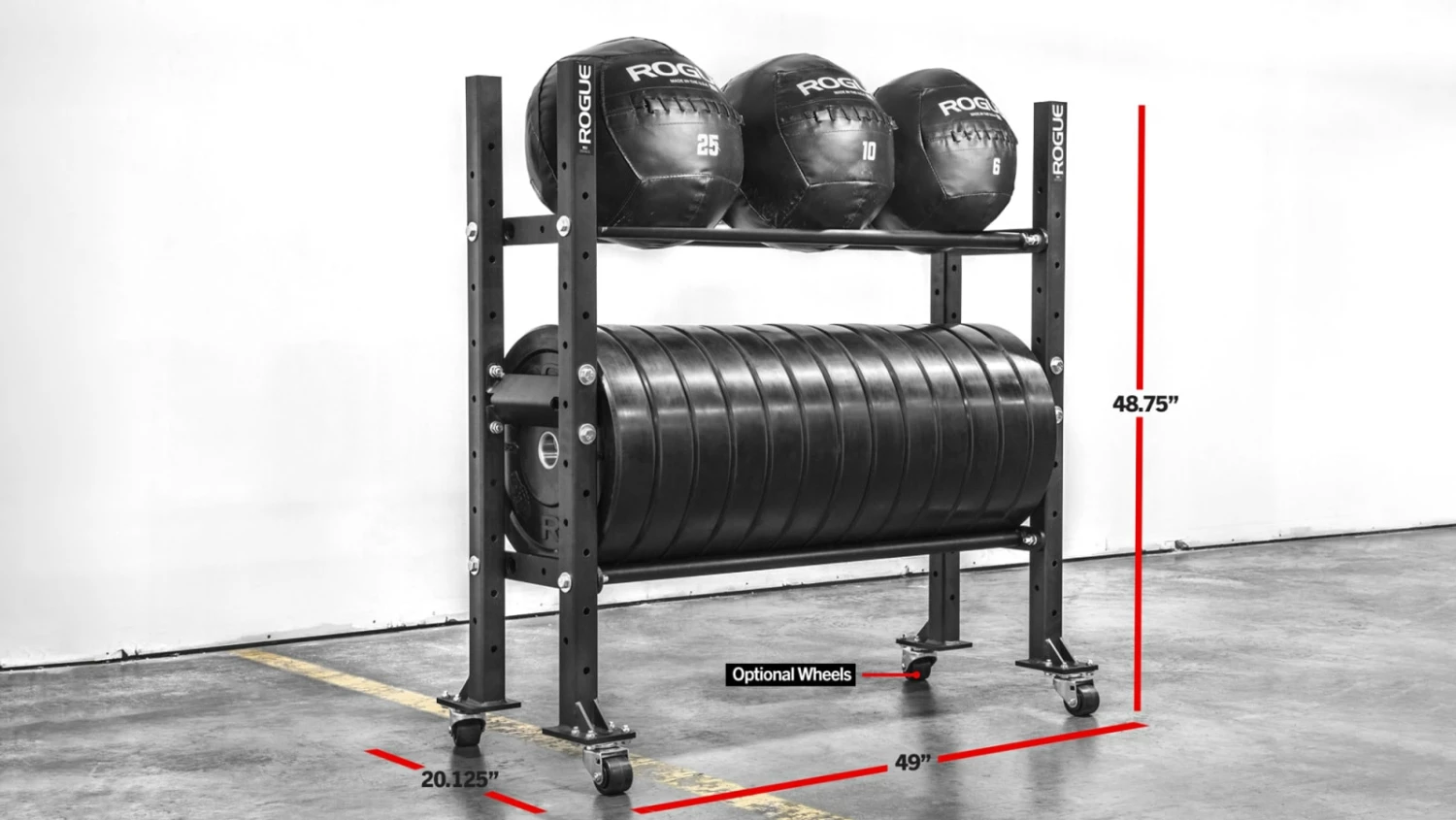 2-Tier Mass Storage System - 43" 2-Tier Mass Storage System - 43" -Rogue Fitness Shop XX7311 h egbsrj
